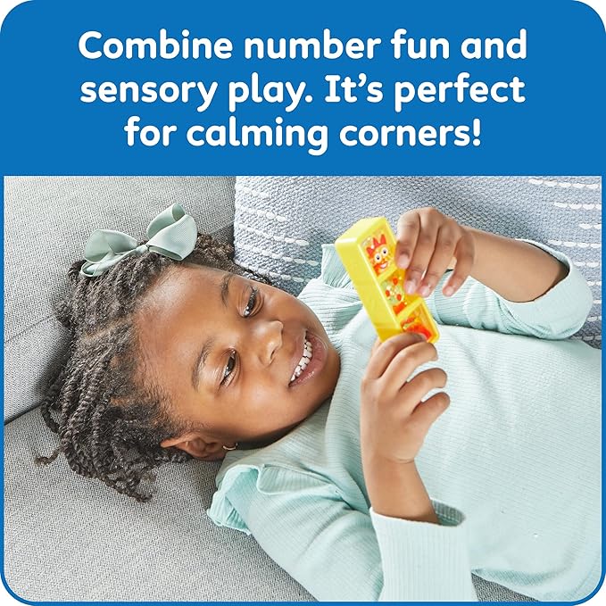 hand2mind Numberblocks One to Five Sensory Bottles, Numbers for Toddlers, Counting Toys, Calming Sensory Fidget Toys, Calm Down Corner Supplies, Social Emotional Learning, Birthday Gifts for Kids