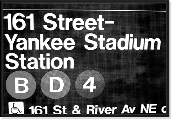 Cities and Skylines Framed Wall Art Canvas Prints 'Yankee Stadium' United States Cities