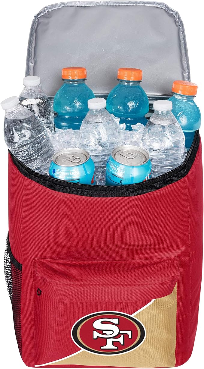 FOCO San Francisco 49ers NFL Cooler Backpack, Team Color, One Size