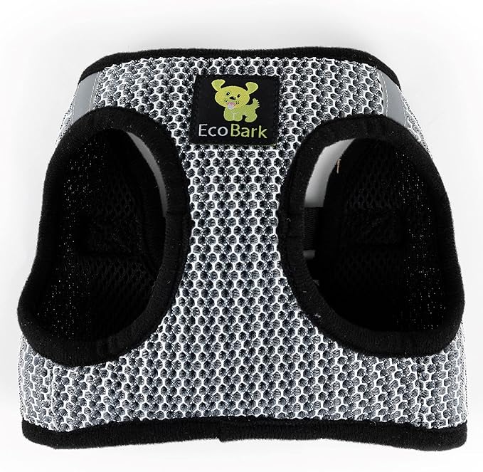 EcoBark Step in Dog Harness Reflective Soft Ultra Padded Mesh Dog Harnesses for XXS, XS, Small, and Medium Dogs and Puppies Eco-Friendly Comfort Secure Halter No Pull Adjustable Pet Vest
