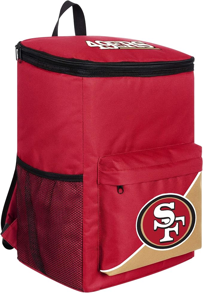 FOCO San Francisco 49ers NFL Cooler Backpack, Team Color, One Size