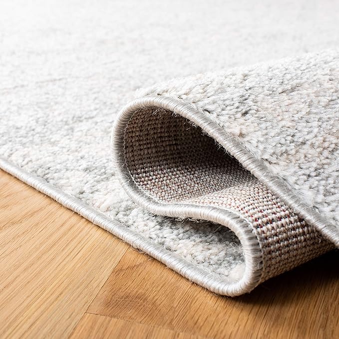 SAFAVIEH Tulum Collection Runner Rug - 2' x 21', Light Grey & Ivory, Moroccan Boho Tribal Design, Non-Shedding & Easy to Clean, Ideal for Living Room, Hallway, Foyer, Bedroom (TUL272F)
