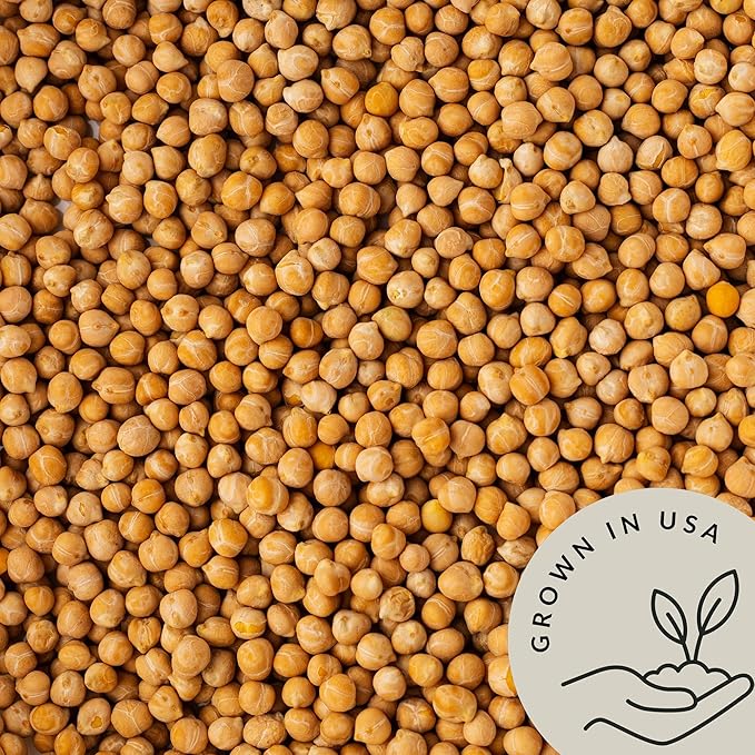 Be Still Farms Organic Chickpeas Garbanzo Beans Dry 2.8 lb - Dried Chick Peas - Great Protein for Tofu, Tahini - Similar to Soy Beans | USA Grown | USDA Certified | Vegan | Non-GMO | Gluten Free