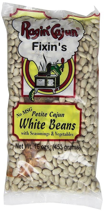 Seasoned White Beans 16 oz Ragin Cajun (Pack of 6)