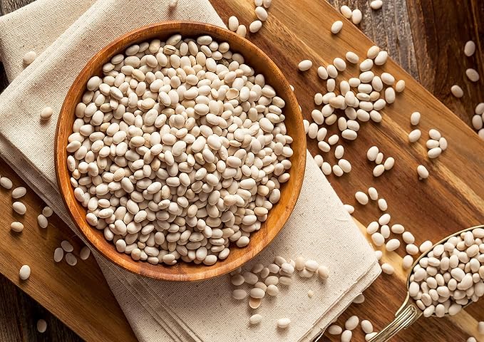 Food to Live Navy Beans, 20 Pounds Raw, Dried, Vegan, Kosher, Whole Small White Kidney Beans in Bulk, Good Source of Protein, Fiber, Folate, and Copper. Low Sodium. Great for Cooking and Soups