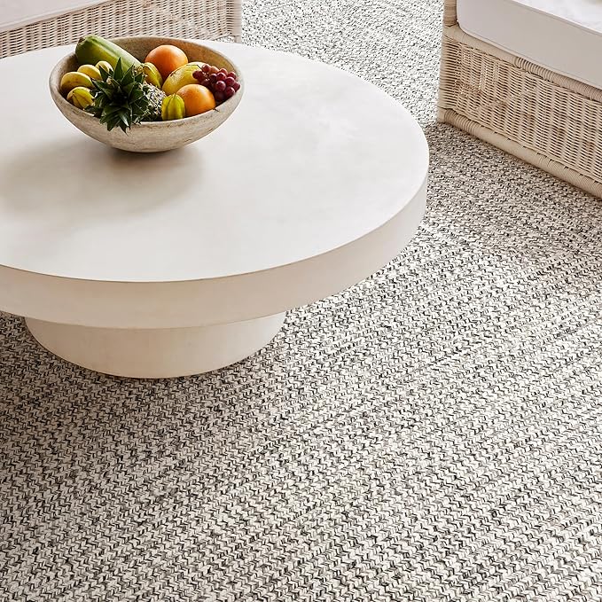 nuLOOM 2' x 12' Solid Hand Braided Indoor/Outdoor Area Rug, Pet-Friendly, High Traffic, Weather Resistant, for Patio, Balcony, Bedroom, Living, Dining Room, Wynn Salt and Pepper