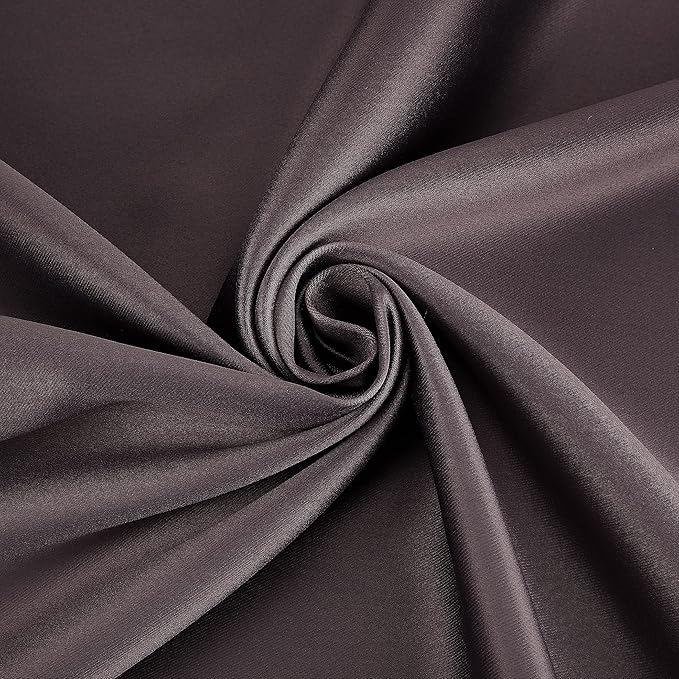 Sun Zero Nordic 2-pack Theater Grade Extreme 100% Blackout Grommet Curtain Panel Pair, 52" x 63", Fig