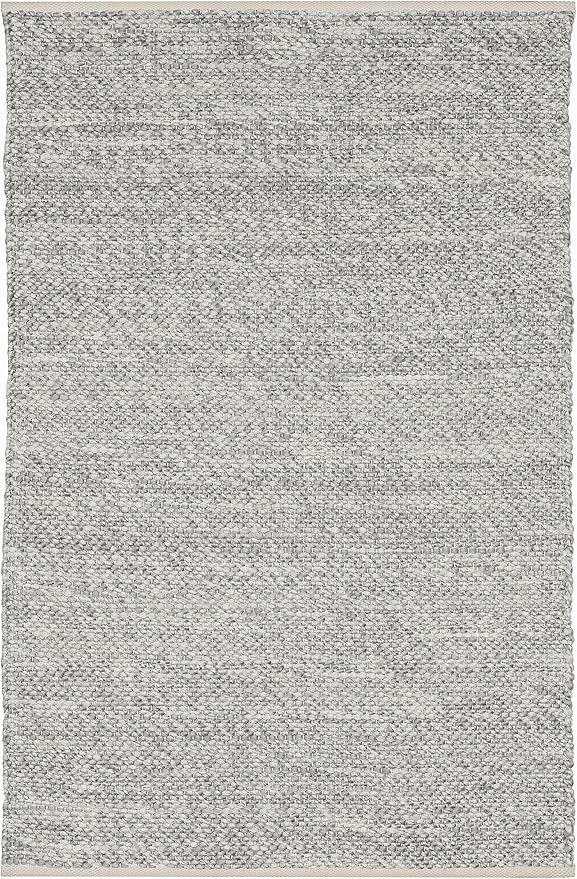 Fab Habitat Machine Washable Area Rug - Hand Woven, Stain Resistant, Pet Friendly - Premium Recycled Polyester Yarn - Solid - Kitchen, Bathroom, Laundry Room - Biltmore - Natural - 3 x 5 ft