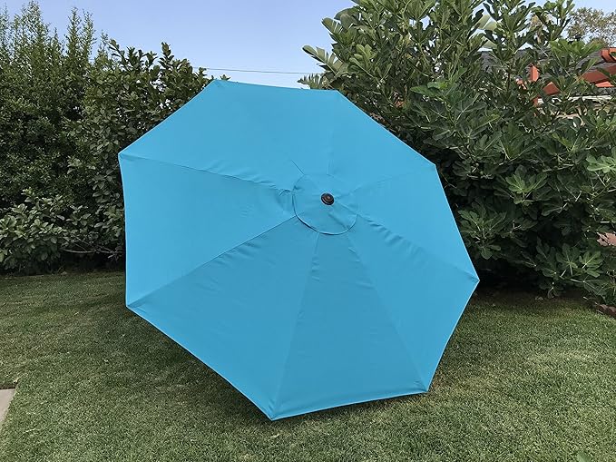 BELLRINO DECOR Replacement ROYAL BLUE STRONG & THICK Umbrella Canopy for 9ft 8 Ribs (Canopy Only)